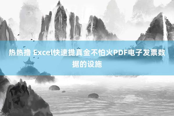 热热撸 Excel快速提真金不怕火PDF电子发票数据的设施